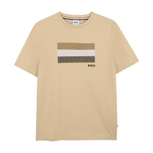 Load image into Gallery viewer, Beige Stripe Graphic T-Shirt