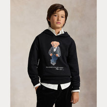 Load image into Gallery viewer, Black Polo Bear Hoodie
