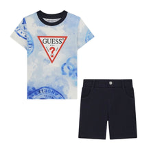 Load image into Gallery viewer, Blue &amp; Navy Shorts Set