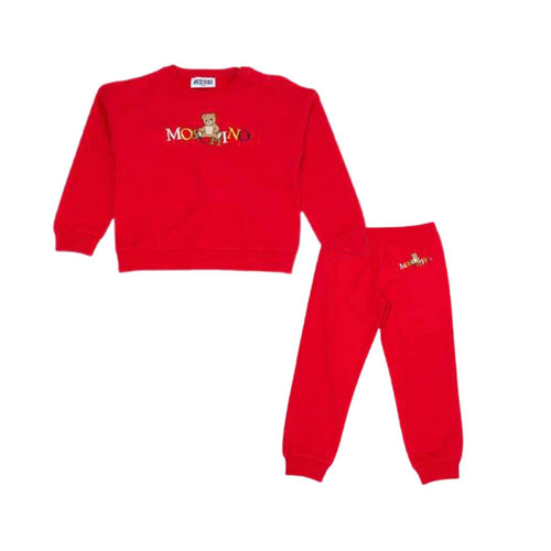 Red Multi Colour Logo Tracksuit