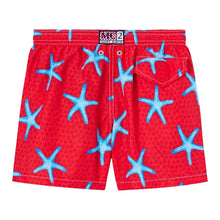 Load image into Gallery viewer, Red Starfish Swim Shorts