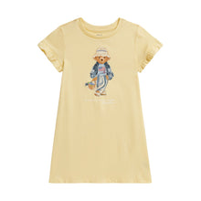 Load image into Gallery viewer, Yellow Polo Bear T-Shirt Dress