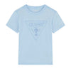 Pale Blue Distressed Effect T-Shirt