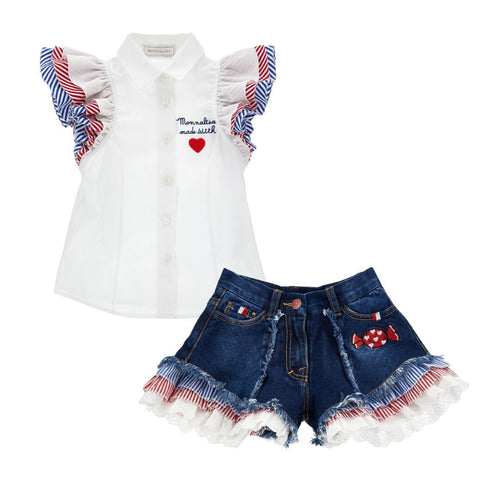 PRE ORDER - Hello Kitty Denim Short Set