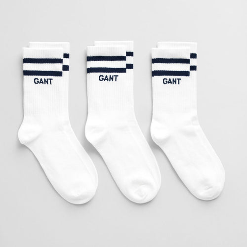 3 Pack White Sport Socks