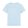 Pale Blue Distressed Effect T-Shirt