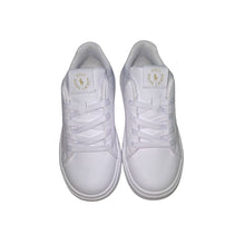 Load image into Gallery viewer, Gold &amp; White "Heritage Court" Trainers