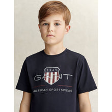 Load image into Gallery viewer, Navy Large Shield Logo T-Shirt