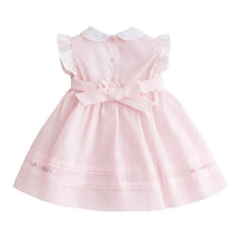 Load image into Gallery viewer, Pale Pink Frill Sleeve Smocked Dress
