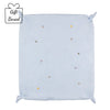 Pale Blue Embroidered Blanket