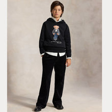 Load image into Gallery viewer, Black Polo Bear Hoodie