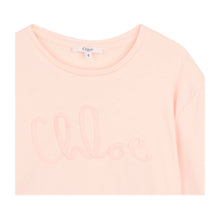 Load image into Gallery viewer, Pink Script Tonal Logo T-Shirt