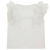 White Netted Arm Logo T-Shirt