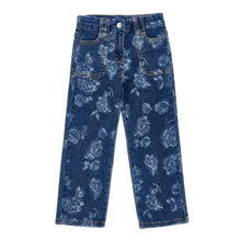 Load image into Gallery viewer, Blue Floral Print &quot;Minnie Mouse&quot; Jeans