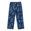 Blue Floral Print "Minnie Mouse" Jeans