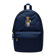 Load image into Gallery viewer, Navy Polo Bear Backpack (35cm)