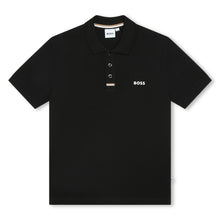 Load image into Gallery viewer, Black Logo Polo Top