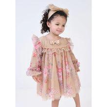 Load image into Gallery viewer, Babies Sand Floral Tulle &quot;Nadiya&quot; Dress