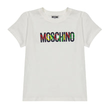 Load image into Gallery viewer, Unisex Ivory &amp; Multi Colour Logo T-Shirt