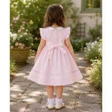 Load image into Gallery viewer, Pale Pink Frill Sleeve Smocked Dress