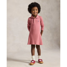 Load image into Gallery viewer, Deep Pink LS Polo Dress