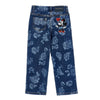 Blue Floral Print "Minnie Mouse" Jeans