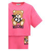 Pink Teddy Cycling Shorts & T-Shirt Set