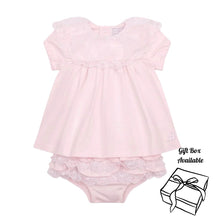 Load image into Gallery viewer, Pink Lace Frill Dress &amp; Bloomers