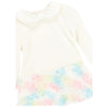 Ivory 'Frances' Fur Trim Baby Dress