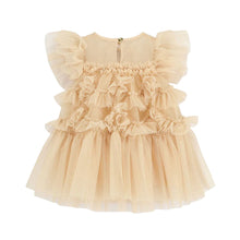 Load image into Gallery viewer, Babies Gold Sparkle Tulle Dress