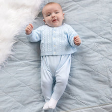 Load image into Gallery viewer, Boys Blue Knitted Cardigan