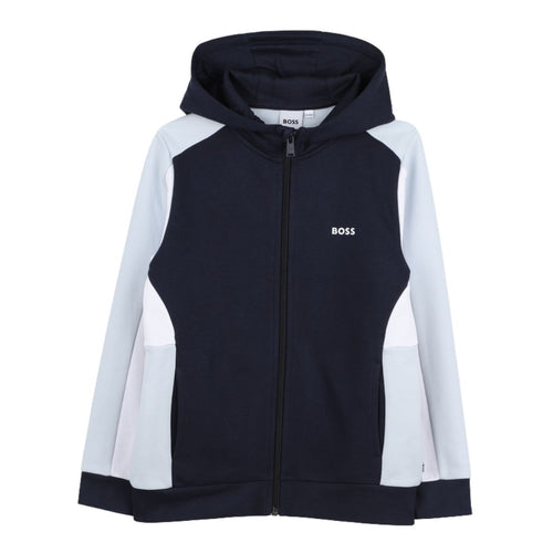 Navy Colour Block Tracksuit