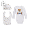 PRE ORDER -  Babies Ivory & Blue Polo Bear Gift Set