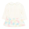Ivory 'Frances' Fur Trim Baby Dress