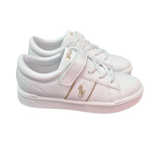 Load image into Gallery viewer, White &amp; Gold Glitter "Frazier" Trainers