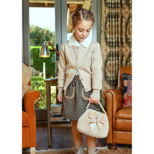 Load image into Gallery viewer, Beige Faux Fur &amp; Pearl &quot;Hope&quot; Handbag
