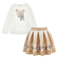 Load image into Gallery viewer, PRE ORDER - Beige Teddy Skirt Set