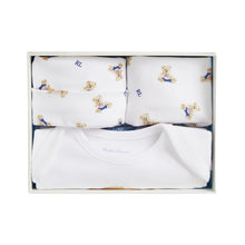Load image into Gallery viewer, PRE ORDER -  Babies Ivory &amp; Blue Polo Bear Gift Set