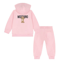 Load image into Gallery viewer, Baby Girls Pink Hoodie Tracksuit