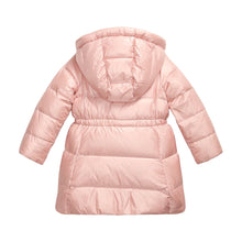 Load image into Gallery viewer, Girls Metallic Pink Hooded Down Coat