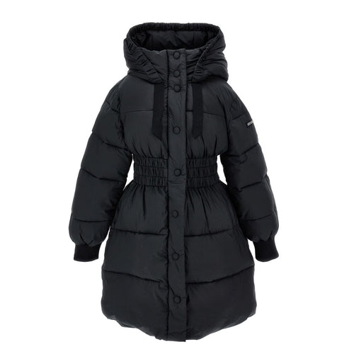 Black Hooded Puffer Coat