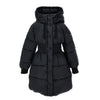 Black Hooded Puffer Coat