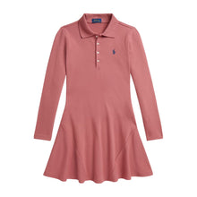 Load image into Gallery viewer, Deep Pink LS Polo Dress