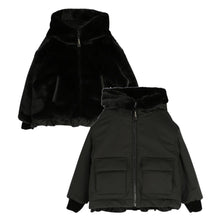 Load image into Gallery viewer, Black Reversible &#39;Cathleen&#39; Coat