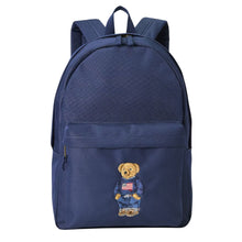 Load image into Gallery viewer, Navy Polo Bear Backpack (45cm)