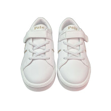Load image into Gallery viewer, White &amp; Gold Glitter "Frazier" Trainers