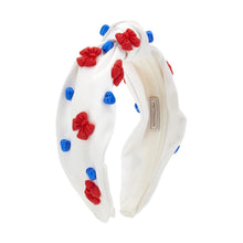 Load image into Gallery viewer, PRE ORDER - White Heart &amp; Bows Headband