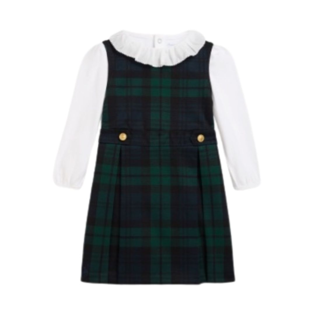 PRE ORDER - Babies Green Tartan Dress & Body