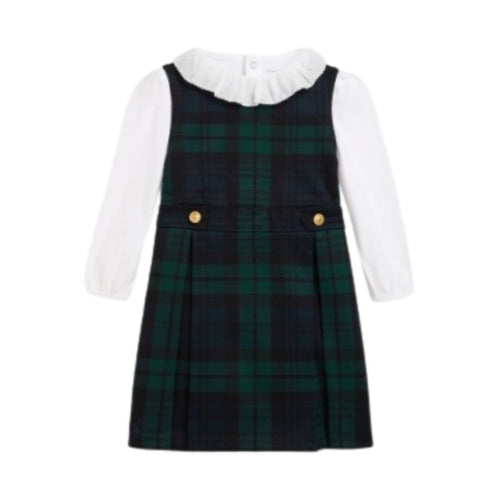 PRE ORDER - Babies Green Tartan Dress & Body