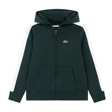 Load image into Gallery viewer, Dark Green &amp; White Stripe Hoodie Tracksuit